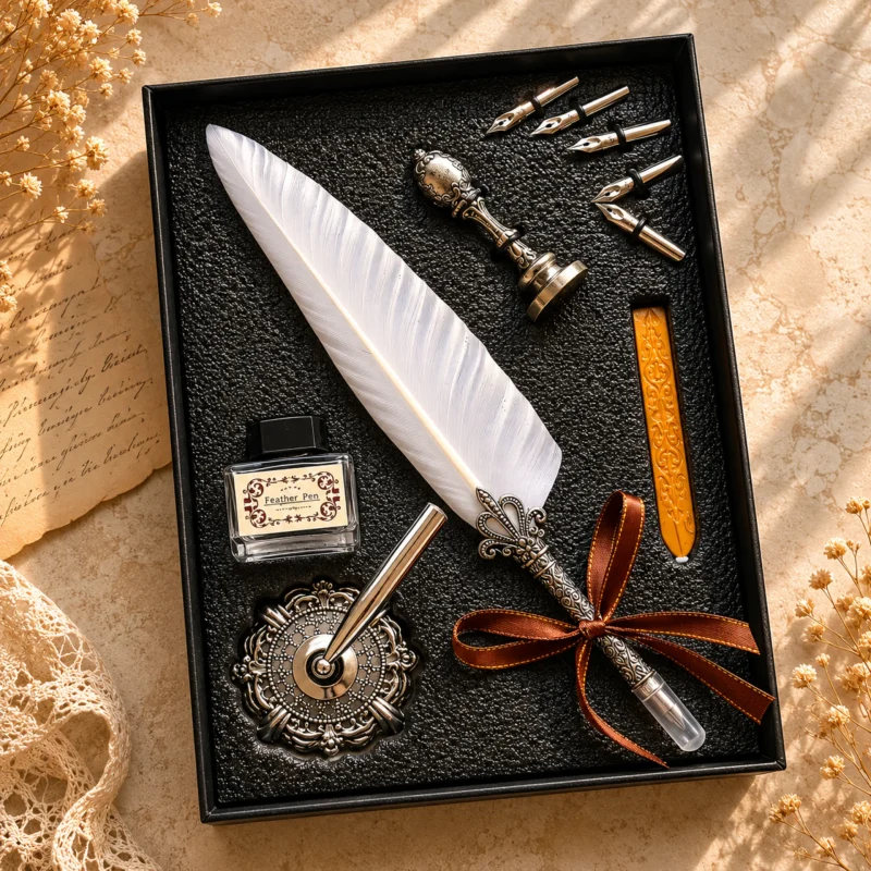 SET PLUMA MEDIEVAL